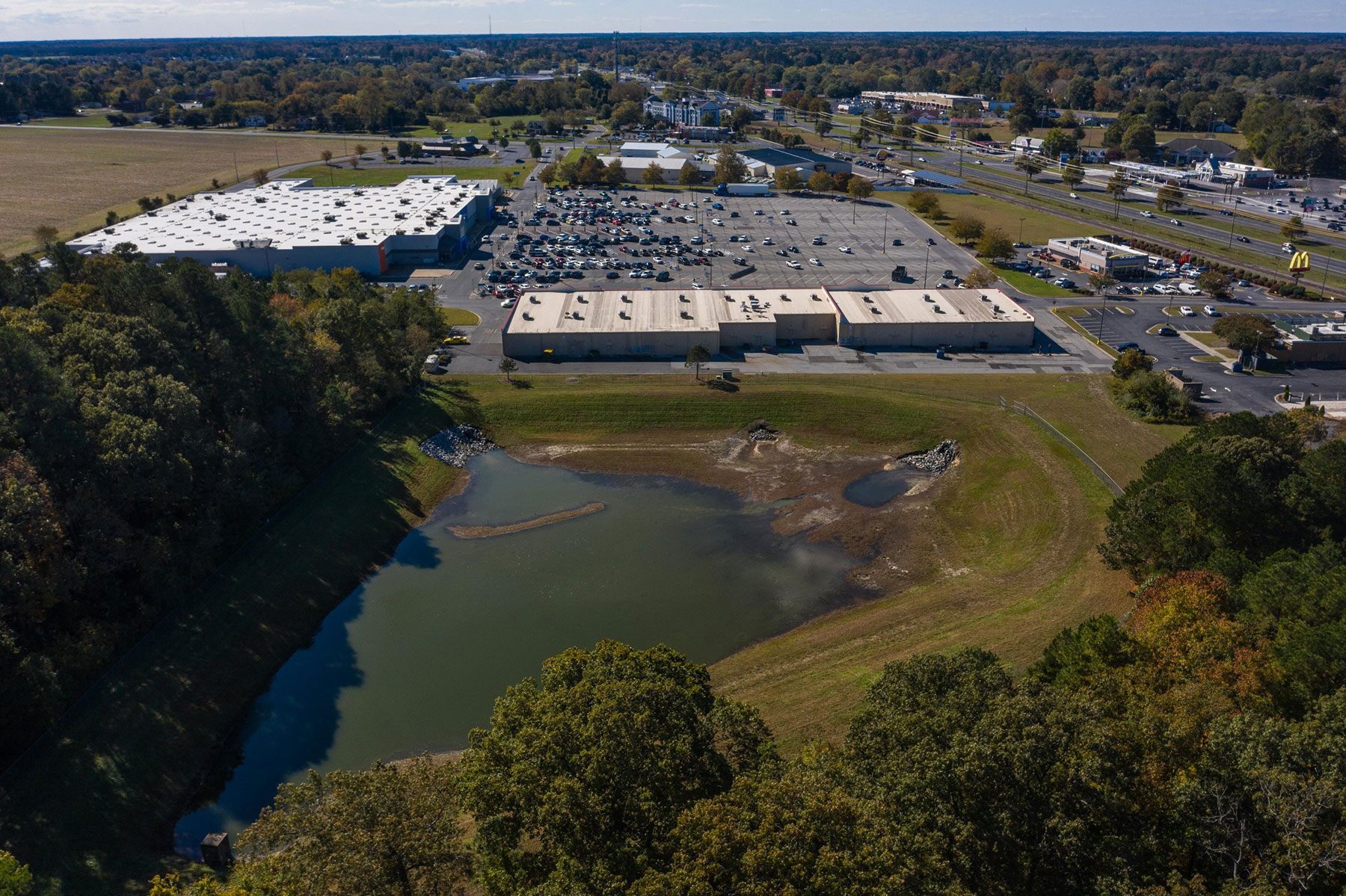 Fruitland MD 'smart' stormwater pond